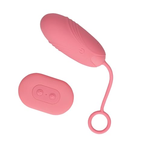Loveline Oeuf Vibromasseur Ultra Doux Silicone avec Télécommande Arabesque Rose