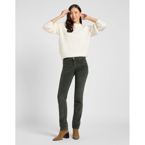 LEE - Jeans Damen - Classic Straight Fit - Marion - Oliv Grau – Ansicht 6