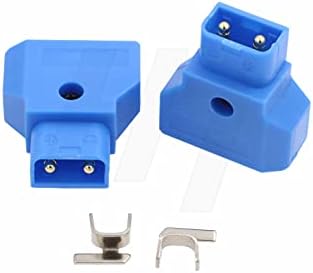 HangTon PowerTap D-tap P-tap Male Female Connector Power Plug for Photography Cable Assembly V-Lock Gold Mount Battery (5pcs, Male)