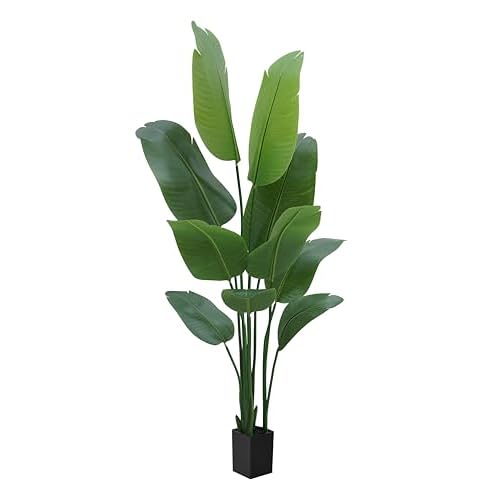 5FT Bird of Paradise Artificial Plant with Adjustable Branches and Pot, Large Artificial Plants Indoor for Home and Office Decor – Effortless Assembly, Perfect Housewarming Gift