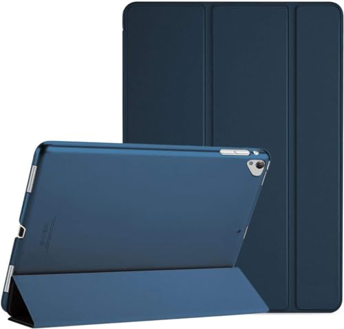 Étui iPad Pro 12.9 pouces intelligent fin bleu marine avec rabat de veille automatique