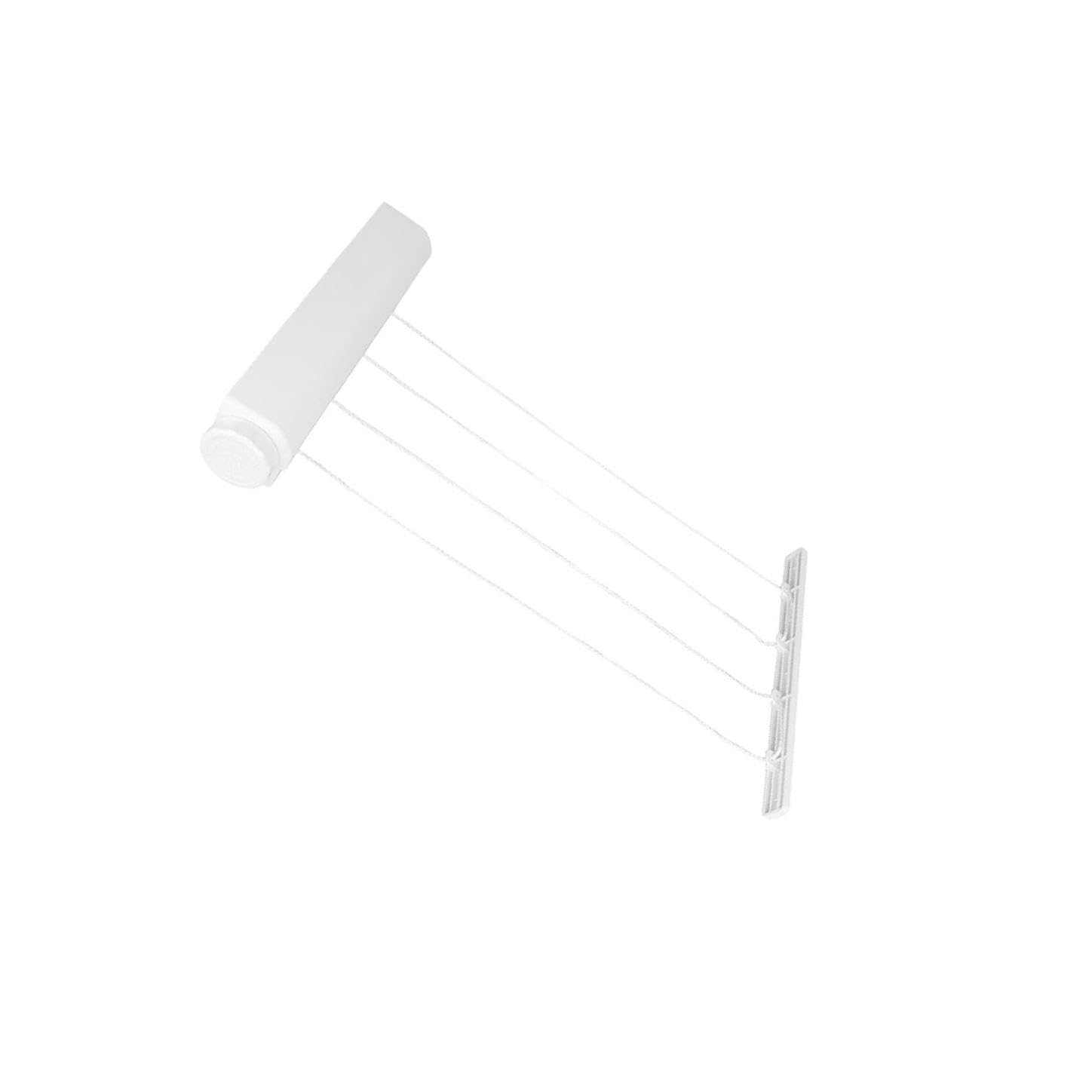 QLECXZI Indoor Clothesline With Smart Effortlessly Drying Delicates And Everyday Wear Inside MaterialABS Plastic 4 Rope Size29.4x6.3x6cm/11.57x2.48x2.36inch, 4 Rope, 29.4x6.3x6cm