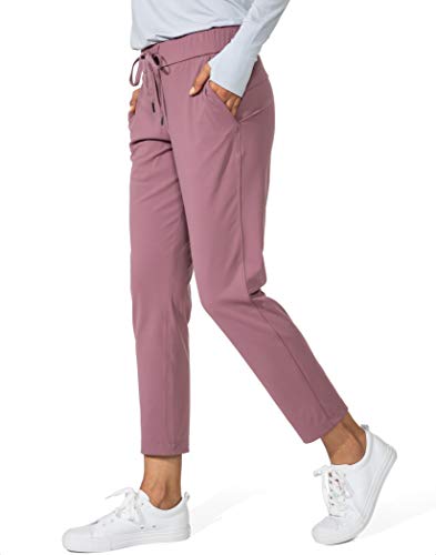 G Gradual Women's Pants with Deep Pockets 7/8 Stretch Ankle Sweatpants for Golf, Athletic, Lounge, Travel, Work