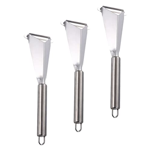 Hemoton 3Pcs Vegetable Fruit Food Cake Peeling Culinary Kitchen Sculpting Modeling Tools Kit for Chef DIY