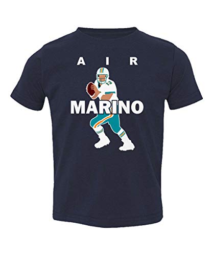 Baku Apparel Miami AIR Marino Football Little Kids Girls Boys Toddler T-Shirt (Navy, 2T)