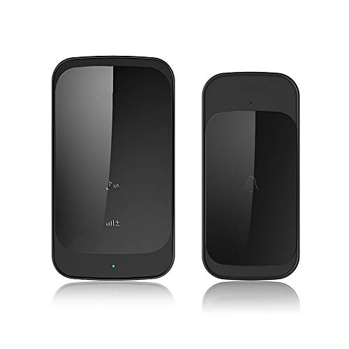 Wireless Doorbell,PAWONIT Houses Wireless Doorbell Chime Kit Up to 1000ft Range with 52 Melodies,4 Volume Levels with Led Flash,Waterproof Door Bells for Home & Pets (Doorbell1)