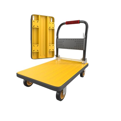 Carretilla plegable 66x40 cm capacidad 100kg con ruedas de goma miniatura 1
