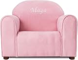 Keet Personalized Toddler Chair, Customize with Name, Soft Microsuede Upholstery, Embroidered Kids Armchair, Sturdy Wooden Frame, Easy to Clean, Ages 2–5, Gift-Ready Toddler Chair for Playrooms.