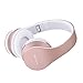 immagine 3PowerLocus Cuffie Bluetooth Senza Fili Over-Ear Cuffie Stereo Pieghevoli Auricolari, Wireless Cuffie Riduzione del Rumore con Microfono per iPhone, Samsung, LG, iPad, PC, iPod (Oro Rosa)