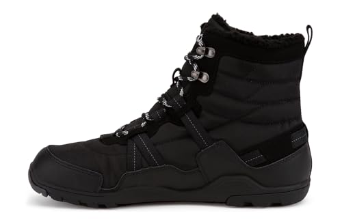Xero Shoes Women's Alpine Barefoot Lace-Up Snow Boots, Black, 8