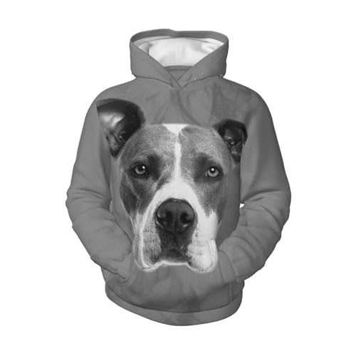 Grey Dog Boy, Girls Sports Shirt Youth Pullover Fashion Hooded Sweatshirt4