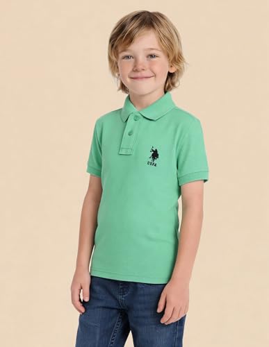 Image of U.S. Polo ASSN. Kids Polo T Shirt for Boys - 100% Cotton, Embroidered Logo, Kids Polo T Shirt for Boys
