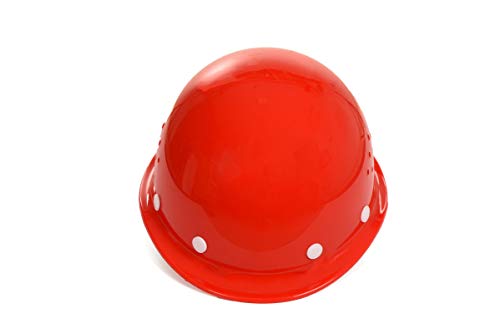Image of DARIT Safety Helmet - high-Strength ABS Material Construction site Anti-Smashing Helmet Construction Engineering Cap Industrial Workers Helmet Impact Resistance (Red)
