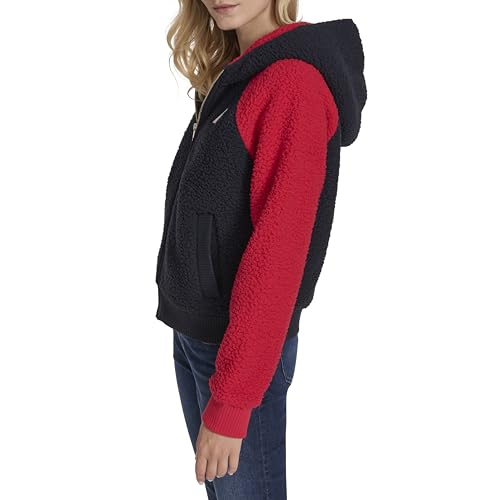 Nautica Women's Colorblock Sherpa Soft Zip3
