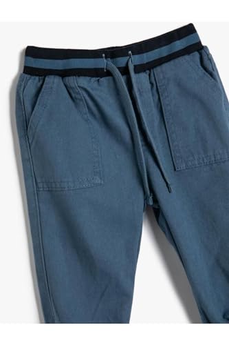 Jogger en coton pour bébé garçon Koton bleu avec poches