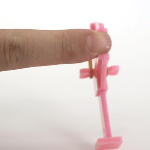Operitacx clips plástico manicura 10 pcs miniatura 4