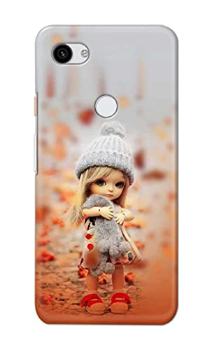 Image of PRINTFIDAA Doll Cute Girl Amazing Beauty Little Kid Child Playing Hard Back Cover for Google Pixel 3A, G020A, G020E, G020B Back Cover -(P6) KAT1001