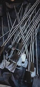 Image of Halwai Kabgir Extra Large Size Palta Kabgeer Big Size, Long (Stainless Steel), Various Sizes - (3 FEET Medium Size)