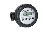 Fill-Rite 820 1' 2-20 GPM(8-76 LPM) Digital Nutating Disc Fuel Transfer Meter For Use With Water, Diesel, and Mild Chemicals