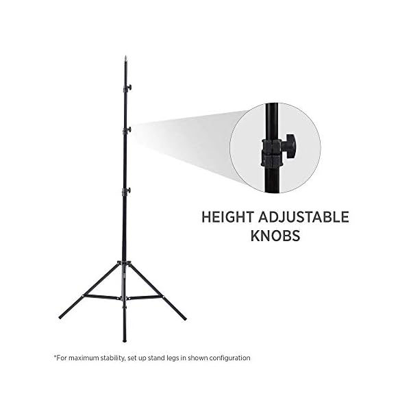 Fovitec – Softboxbeleuchtungsset für Dauerbeleuchtung (1050 Watt) Bei Video- Und Fotostudioaufnahmen – 2 Quadratische… – Bild 5