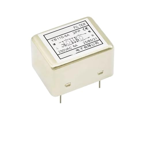 Filtro tipo pin YB110-6A antiinterferencias doble sección circuito impreso 220V 6A