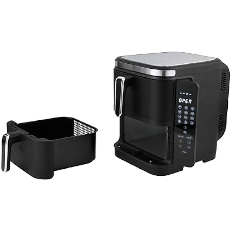 Culinary Chef 11-Quart Electric Air Fryer, Dual Basket, Adjustable Temperature, Touch Panel Control, One-Touch Cook Functions, and 360 Rapid Cooking, 1800 Watt Power