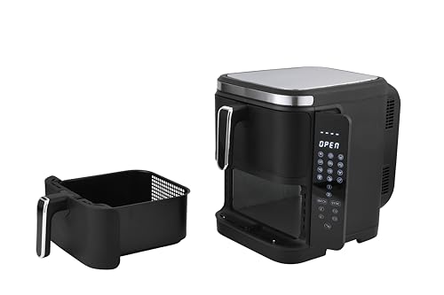 Culinary Chef 11-Quart Electric Air Fryer, Dual Basket, Adjustable Temperature, Touch Panel Control, One-Touch Cook Functions, and 360° Rapid Cooking, 1800 Watt Power by Curtis - Image 6