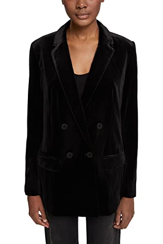 ESPRIT Damen 112EO1G313 Blazer, 001/BLACK, 42