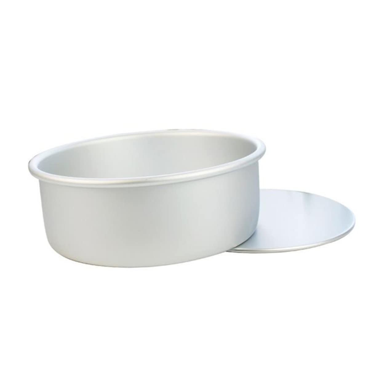 Mikinona Molde para Pastel Redondo de 6 Pulgadas, 4 Piezas de Aleación | Fondo Extraíble, Superficie Lisa, Desmolde Sencillo, Uso en Tartas de Boda y Galletas