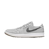 Nike Air Jordan 1 Low G Golf Shoes (DD9315-006, Wolf Grey/White/Gum Medium Brown/Iron Grey) Size 10