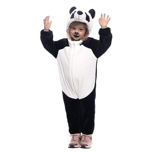 Rubies Disfraz Panda Amoroso para niños y niñas, Pelele con capucha y cola, Oficial Carnaval, Halloween, Cumpleaños y Fiestas