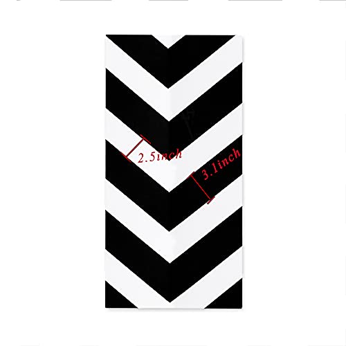 17.3"X118" Peel And Stick Wallpaper Black And White Contact Paper Removable Wallpaper Stripe Self-Adhesive Contact Paper Waterproof Wallpaper Decorative For Wall Covering Cabinets Shelves Liner #TOP7