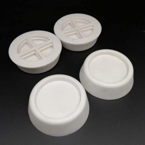 Shophubio Lot de 4 pieds anti-vibrations pour machine à laver – Coussinets amortisseurs de vibrations en caoutchouc robuste pour réduire le bruit et protéger le sol, compatibles avec la plupart des