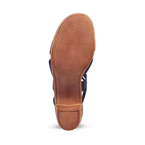 Image of SOLE HEAD Navy Heels Women Sandal