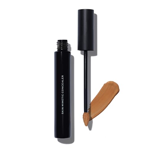 MAKE Beauty Skin Mimetic Concealer – Buildable Medium Coverage Hydrating Concealer for Dark Circles &amp; Spots – Crease-Free Radiant Finish – Mature Skin-Friendly – 10.5 Medium Tan Neutral