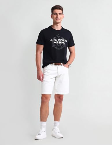 Image of U.S. Polo ASSN. Brand Printed Cotton T-Shirts for Men - Half Sleeves Mens Casual T Shirts