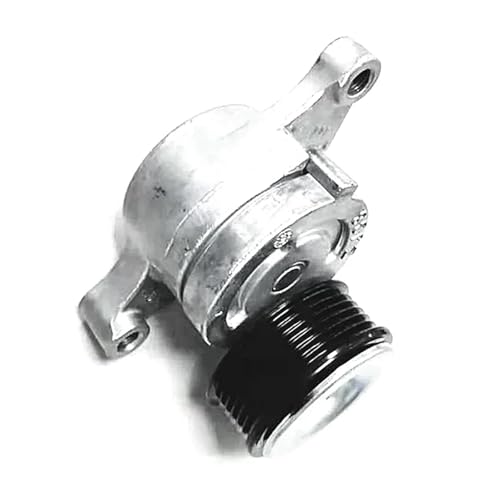 Polea tensora de correa de motor ZJ38-15-980 ZJ38-15-980C, color plateado, compatible con Mazda 2 1.6L/1.5L 2007-2015