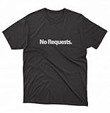 HAMSTER BOY No Request DJ T Shirt Rap Cool Funny Hip Hop MC Mixer Serato Rare T-Shirt Short Sleeve for Men Women Youth Black, Small