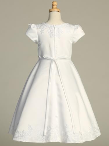 First Communion Dress with Sleeves - First Communion Dress for Girls - Vestidos de Primera Comunión Niña3