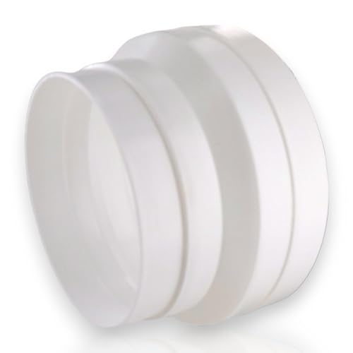 DL-pro Reduzierstück Adapter für Abluftschlauch Rohr in Lüftungssysteme Belüftungstechnik Ablufttrockner (150/125er)