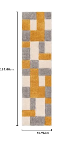 Image of Solid Shaggy Rugs and Carpet for Bedroom Living Room 2x6 Feet M-11
