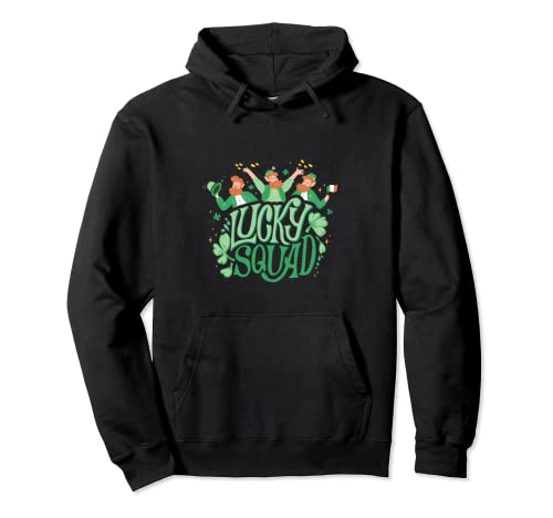 Lucky Squad Leprechaun Cool St Patrick Day Group Sweat à Capuche