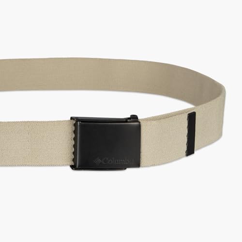 Image of Columbia Men's Military Plaque Buckle Fabric Belt- One Size 42 inch Length - Everyday and Outdoor Wear