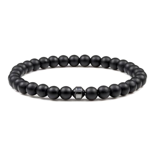 Bracelet d'amitié tressé en pierres noires pour le Nouvel An et grandes fêtes