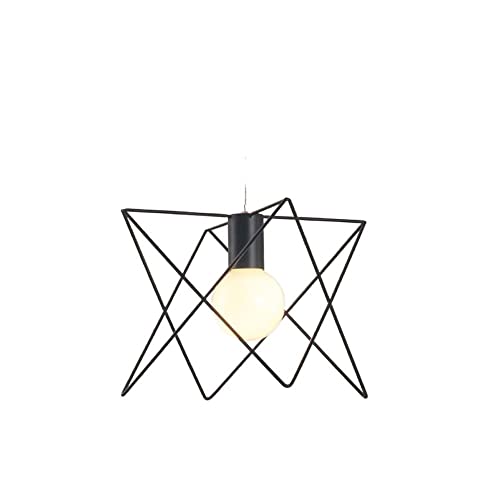 Plafonnier cage de fer vintage suspension luminaire encastré noir