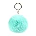 HAILI Einfacher Pompon Pelzball Schlüsselbund Künstliches Kaninchenfell Tier Schlüsselanhänger Für Frau Autotasche Zubehör Schlüsselring, 819245,8 cm