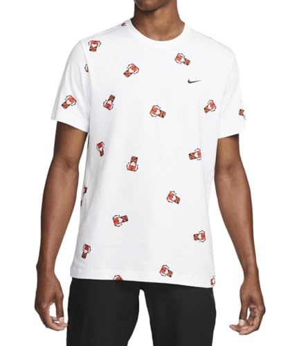 Nike Men's Tiger Woods TW 'Frank Clubhead' Graphic Golf T-Shirt (US, Alpha, Small, Regular, Regular, White)