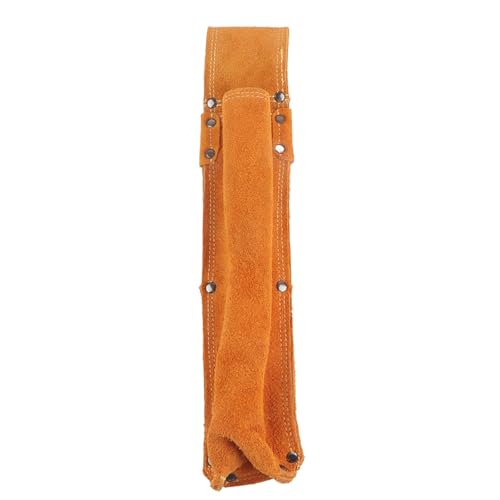 Welding Electrode Holder, Wearable Thickened Cowhide Anti Scald Welder Hardware Tool Waist Bag Cowhide Welding Rod Bag