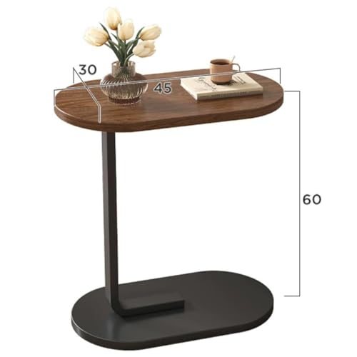 Mesa auxiliar en forma de C con estructura estable y montaje fácil para salones modernos 3