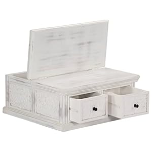 Coffee tablebedside tableindustrial sofa tablesnack tabledresserdresserwith 2 drawerssquare center tables for living room white 276x276x118 solid mango wood  urban country home decor